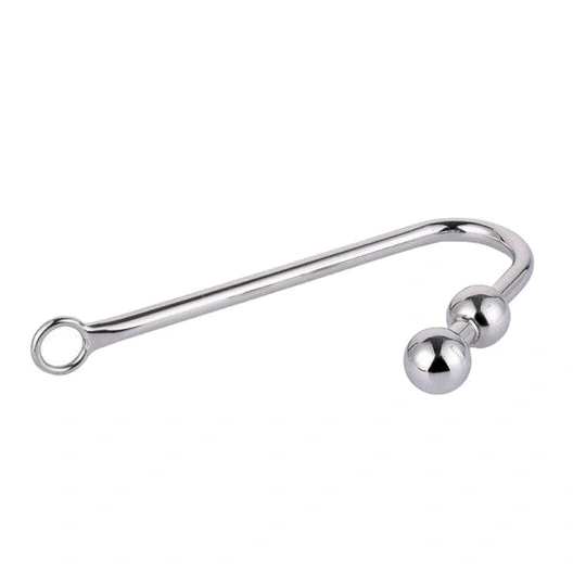 Anal Hooks Pleasurable Hook Two Balls Stainless Anal Steel 4417 0118